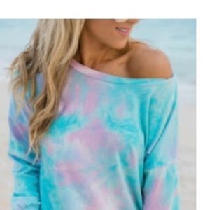 Pink Lily tie dye top